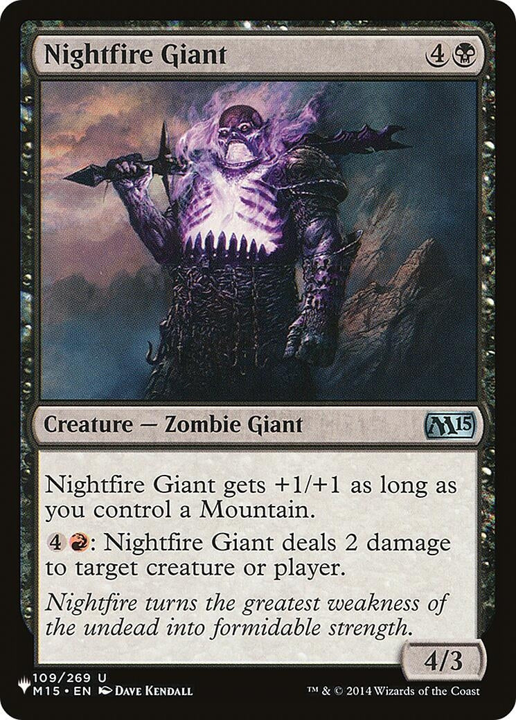 Image for Nightfire Giant (109/269) [The List Reprints] - Magic: The Gathering