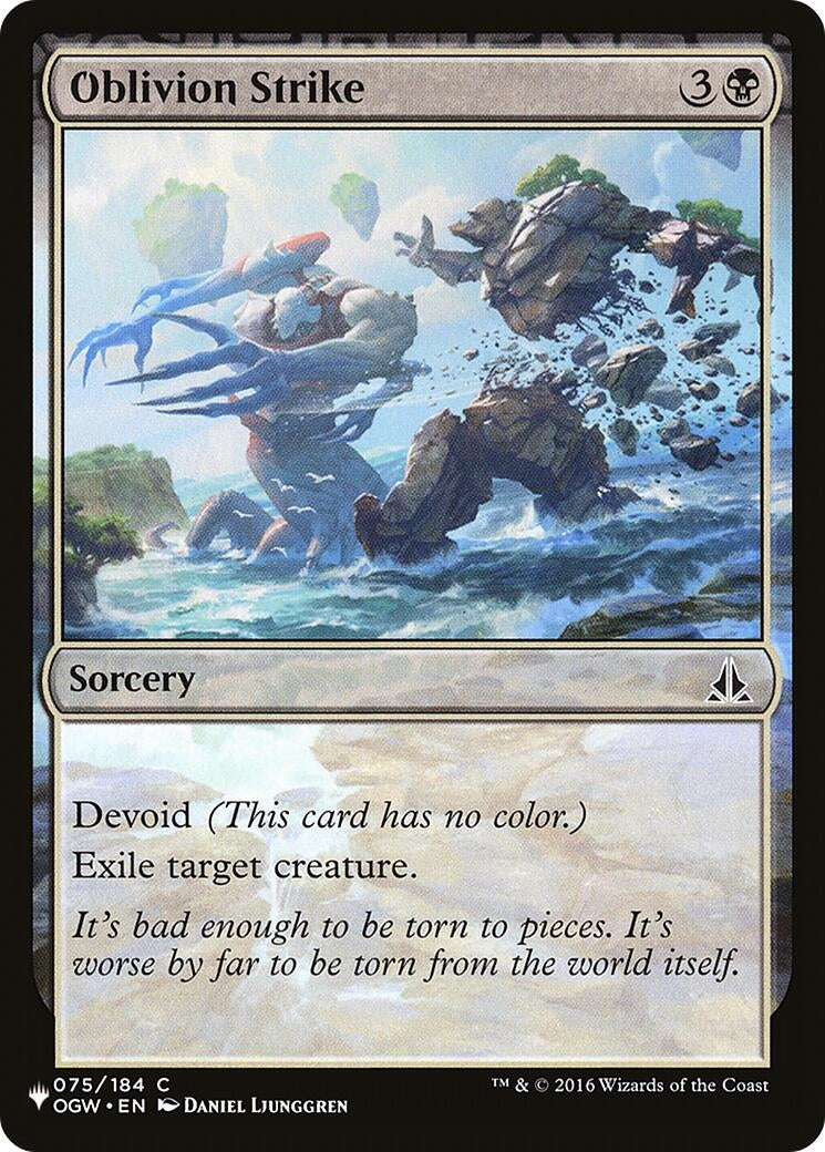 Image for Oblivion Strike (075/184) [The List Reprints] - Magic: The Gathering