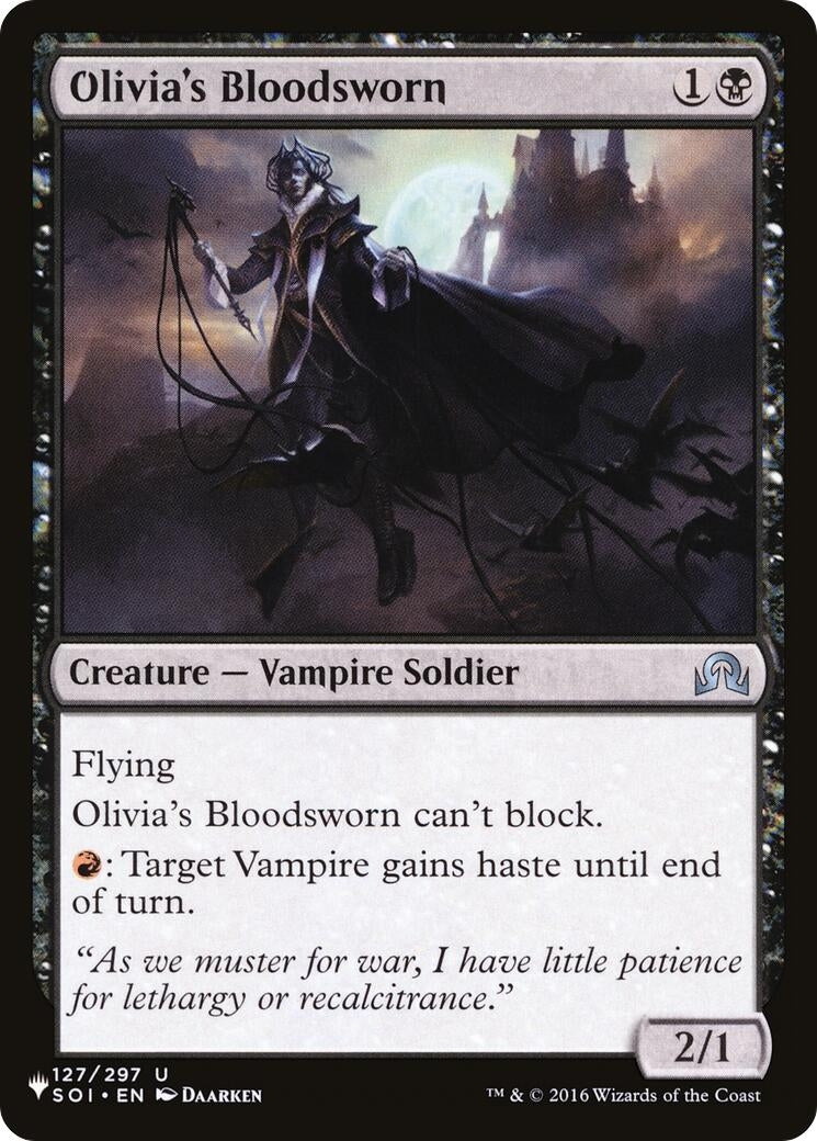 Image for Olivia's Bloodsworn (127/297) [The List Reprints] - Magic: The Gathering
