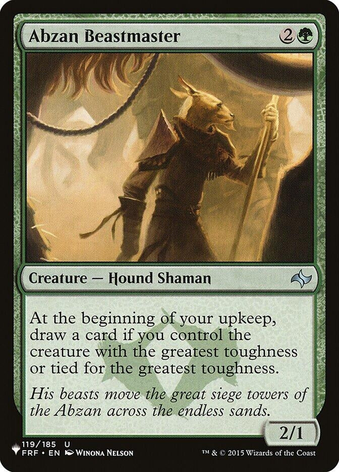 Image for Abzan Beastmaster (119/185) [The List Reprints] - Magic: The Gathering