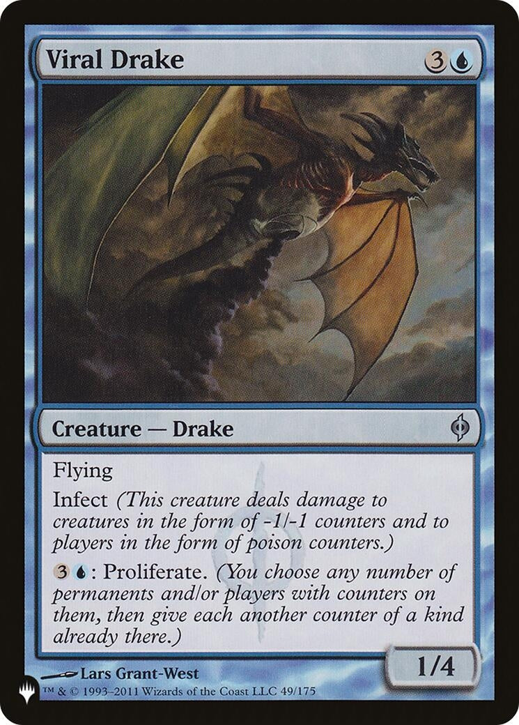 Image for Viral Drake (49/175) [The List Reprints] - Magic: The Gathering