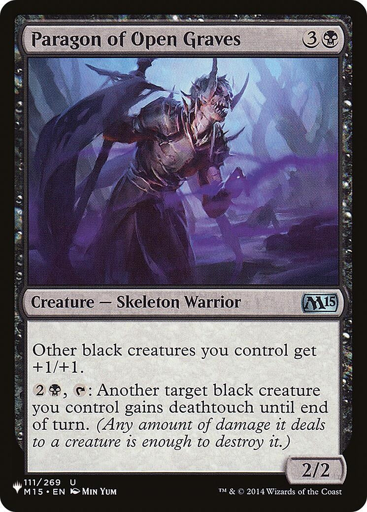 Image for Paragon of Open Graves (111/269) [The List Reprints] - Magic: The Gathering