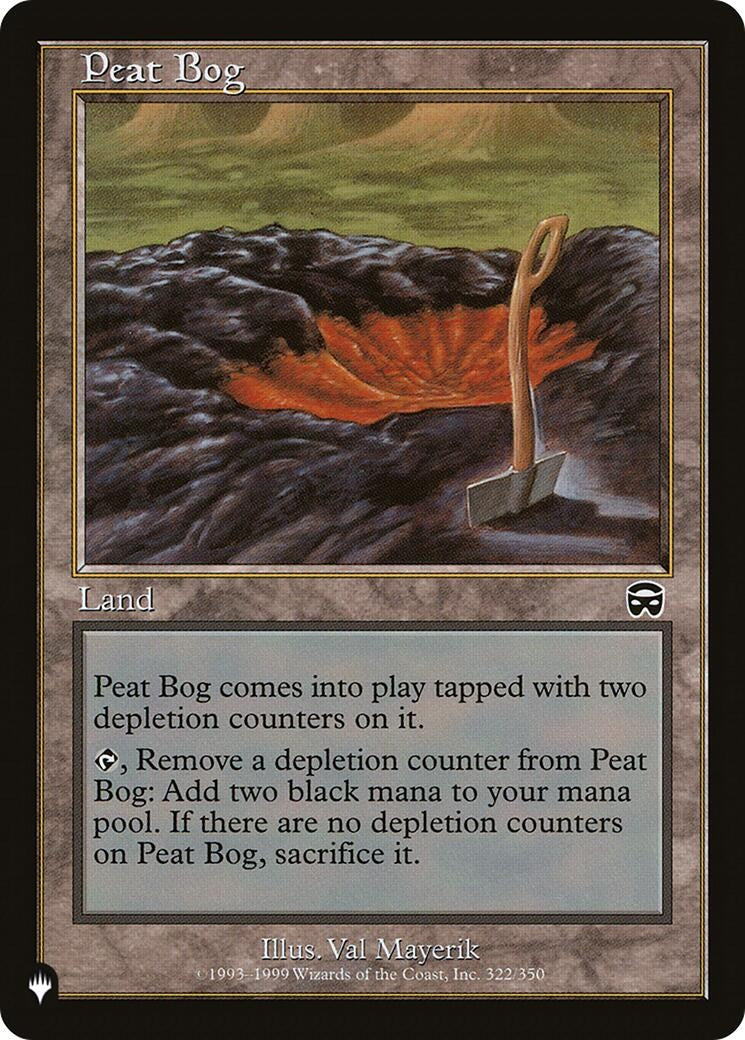 Image for Peat Bog (322/350) [The List Reprints] - Magic: The Gathering