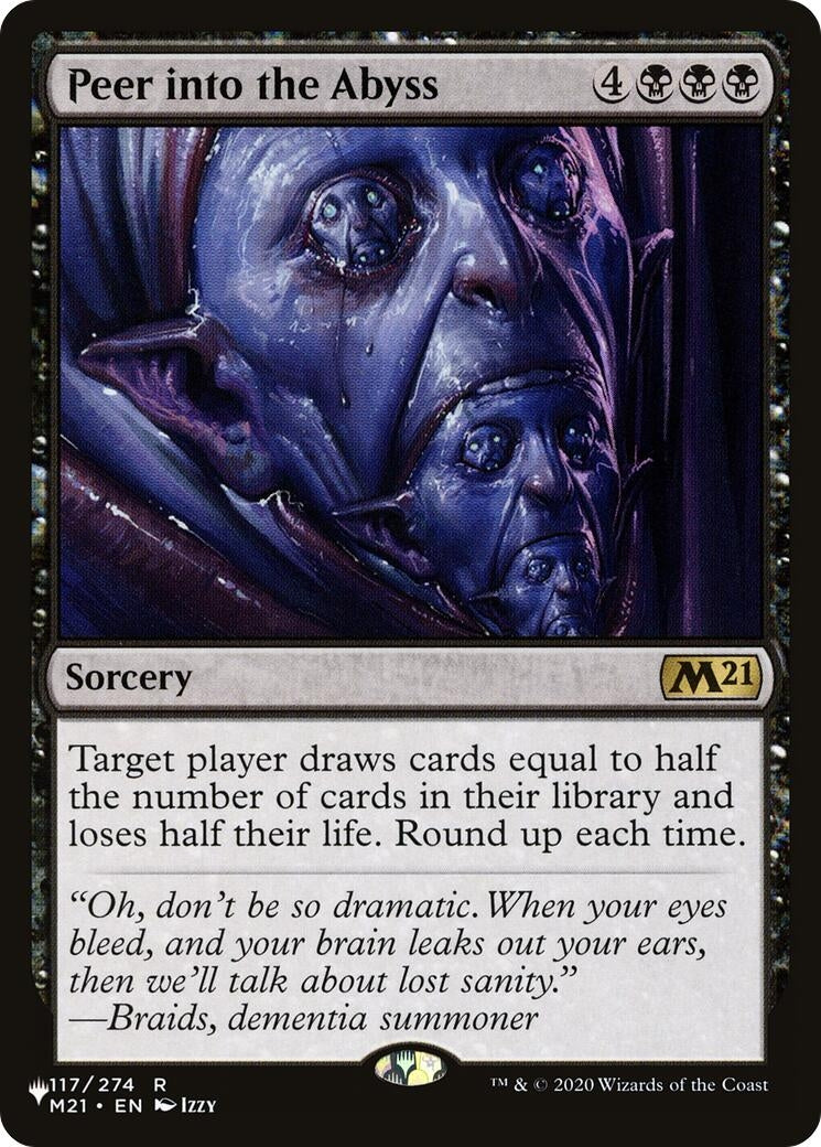 Image for Peer into the Abyss (117/274) [The List Reprints] - Magic: The Gathering