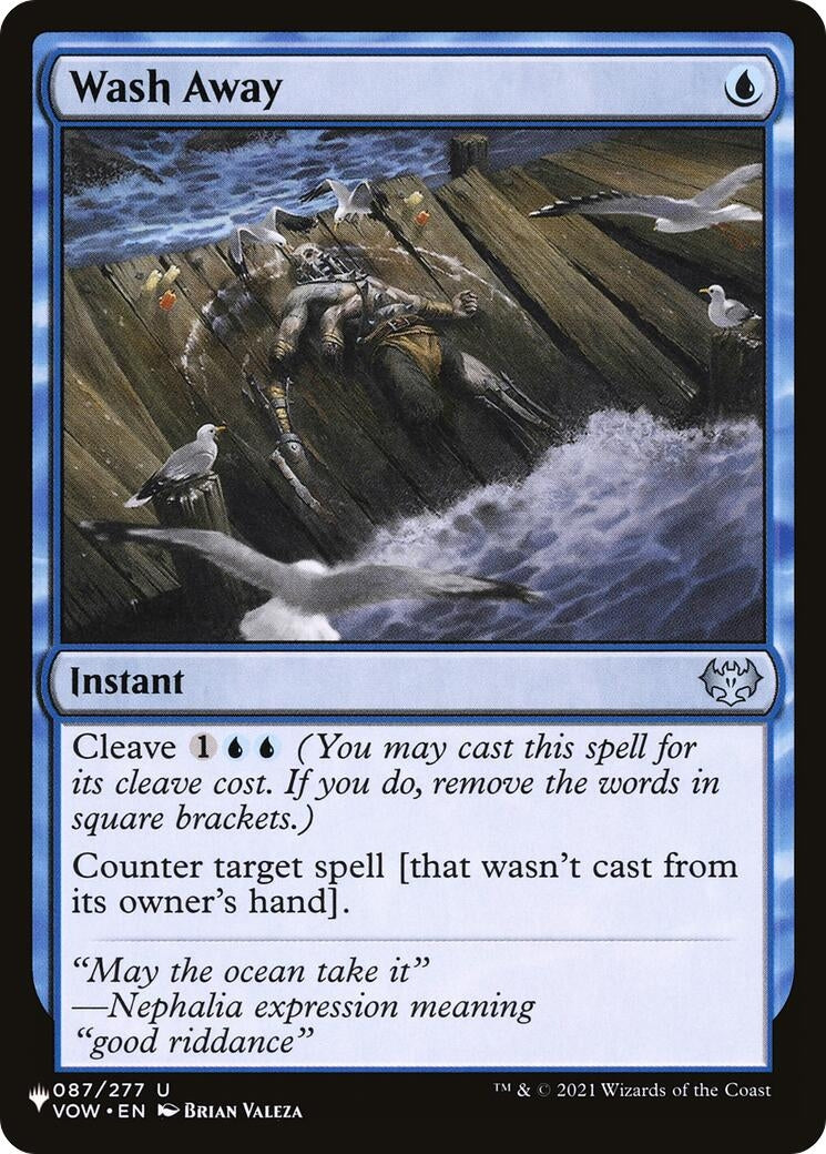 Image for Wash Away (087/277) [The List Reprints] - Magic: The Gathering