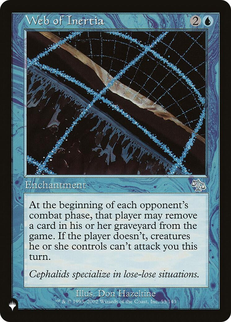 Image for Web of Inertia (53/143) [The List Reprints] - Magic: The Gathering
