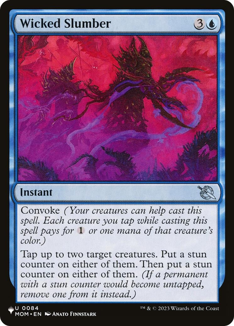 Image for Wicked Slumber (0084) [The List Reprints] - Magic: The Gathering