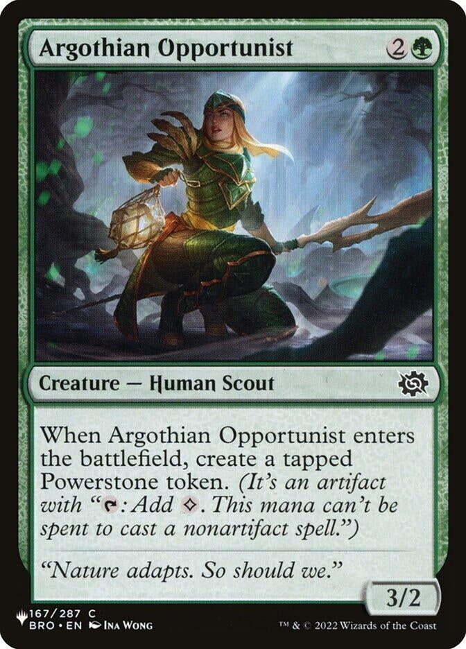 Image for Argothian Opportunist (167/012) [The List Reprints] - Magic: The Gathering