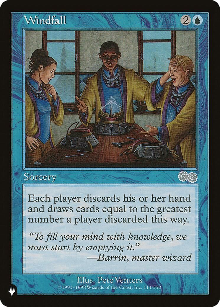 Image for Windfall (111/350) [The List Reprints] - Magic: The Gathering