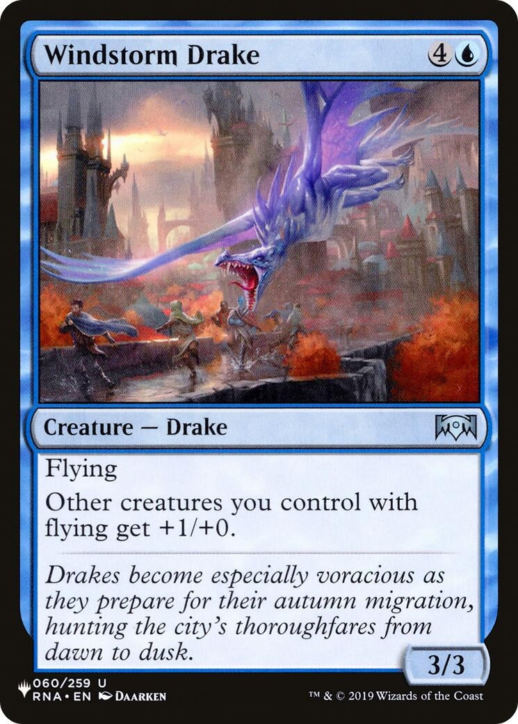 Image for Windstorm Drake (060/259) [The List Reprints] - Magic: The Gathering