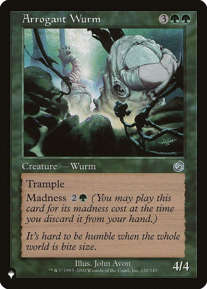 Image for Arrogant Wurm (120/143) [The List Reprints] - Magic: The Gathering