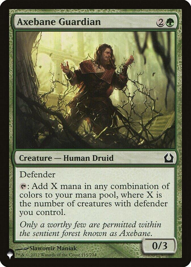 Image for Axebane Guardian (115/274) [The List Reprints] - Magic: The Gathering