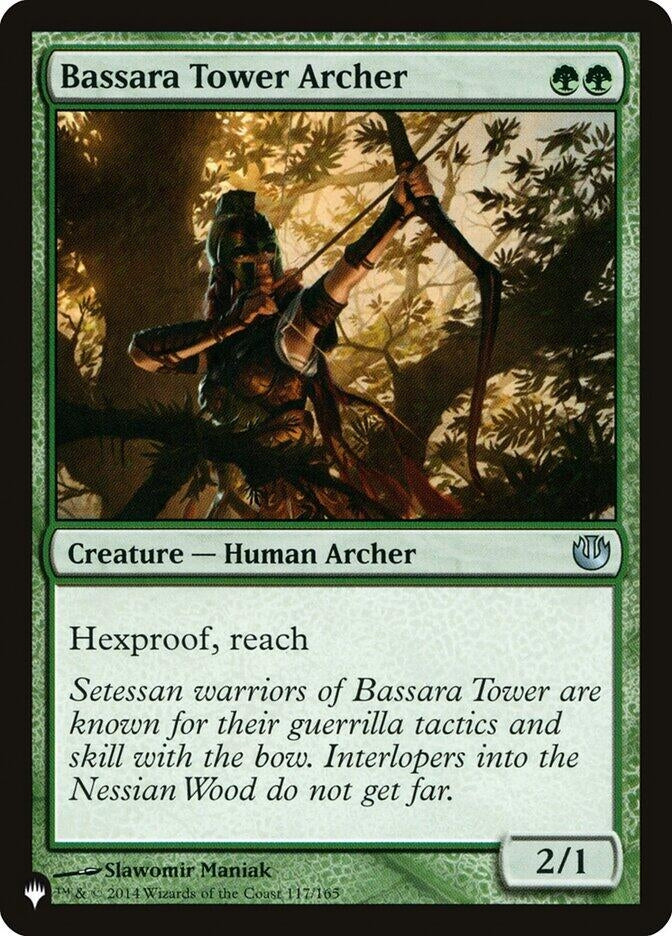 Image for Bassara Tower Archer (117/165) [The List Reprints] - Magic: The Gathering