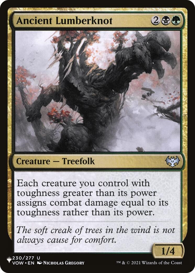 Image for Ancient Lumberknot (230/277) [The List Reprints] - Magic: The Gathering