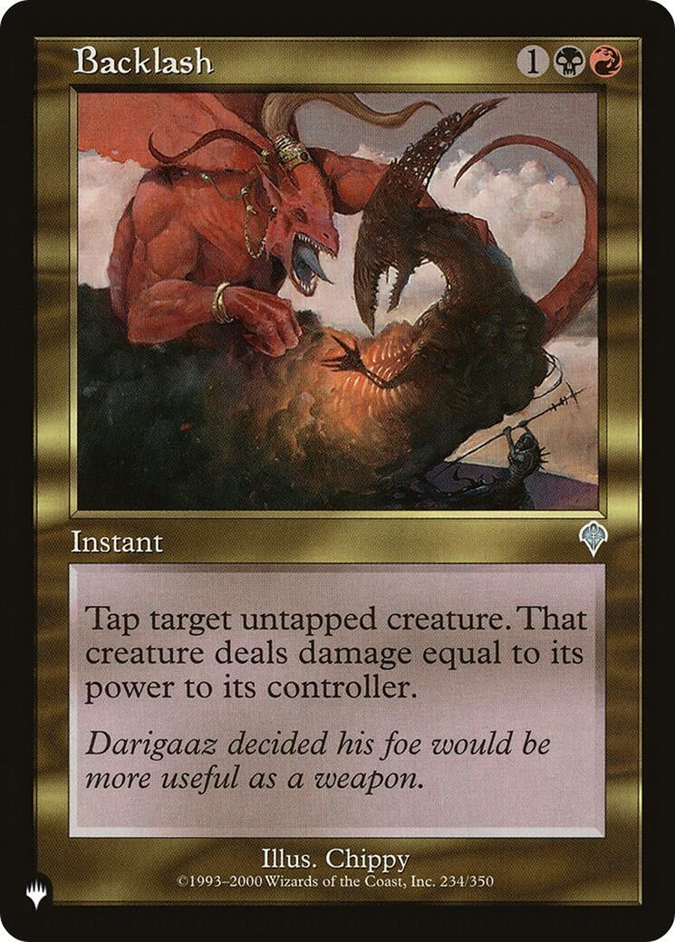 Image for Backlash (234/350) [The List Reprints] - Magic: The Gathering