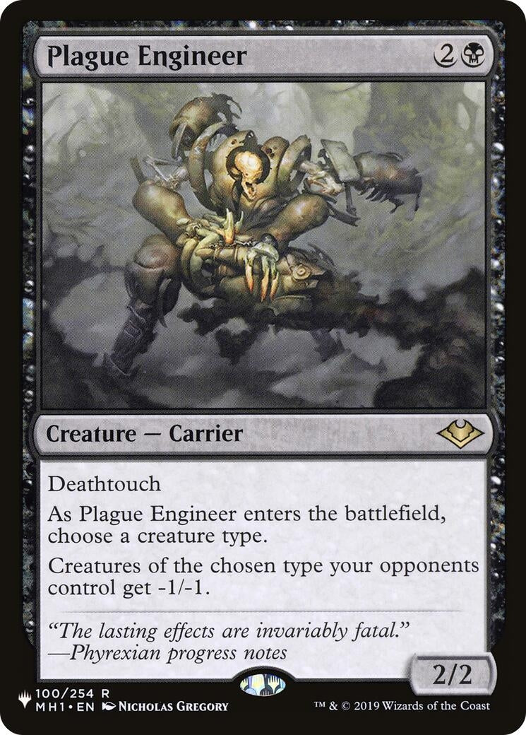 Image for Plague Engineer (100/254) [The List Reprints] - Magic: The Gathering