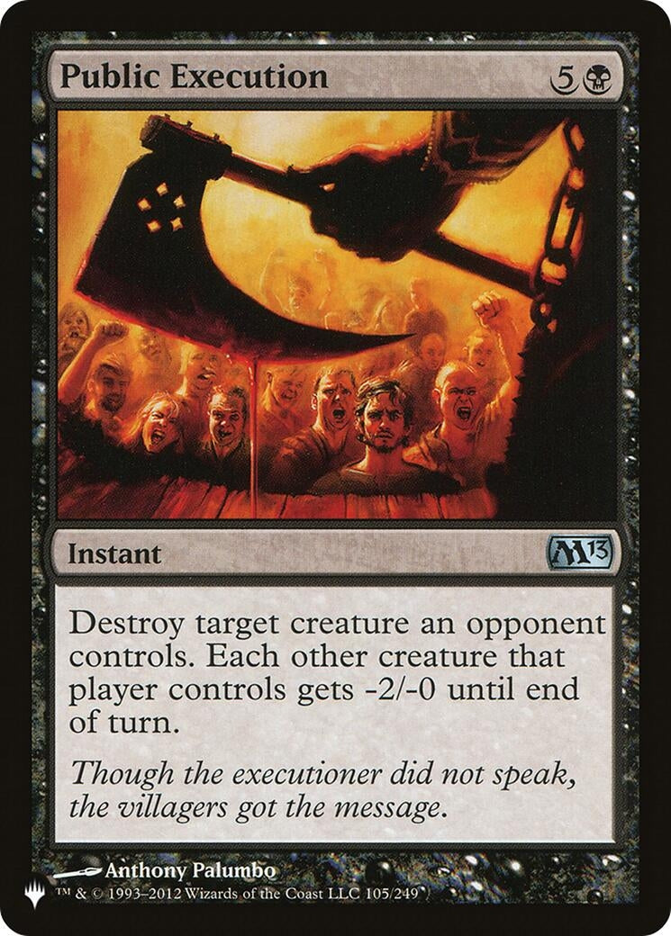 Image for Public Execution (105/249) [The List Reprints] - Magic: The Gathering