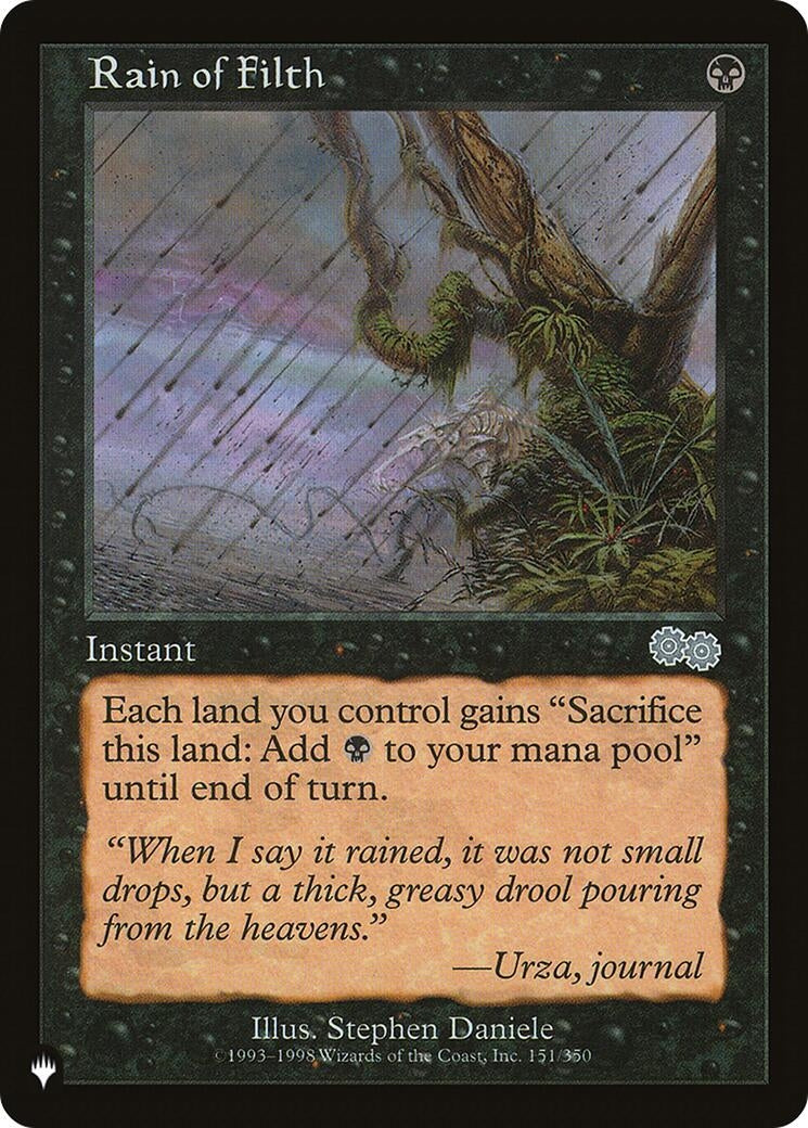 Image for Rain of Filth (151/350) [The List Reprints] - Magic: The Gathering