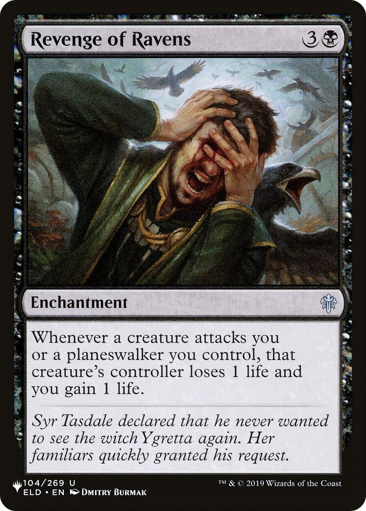Image for Revenge of Ravens (104/269) [The List Reprints] - Magic: The Gathering
