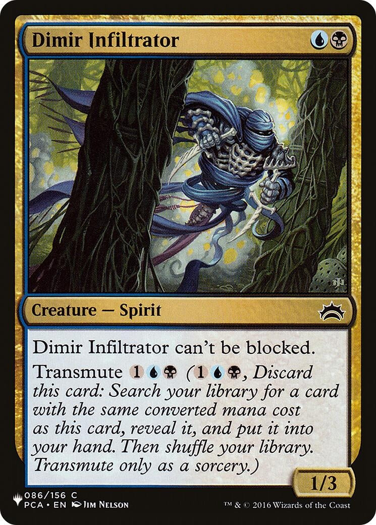 Image for Dimir Infiltrator (086/156) [The List Reprints] - Magic: The Gathering