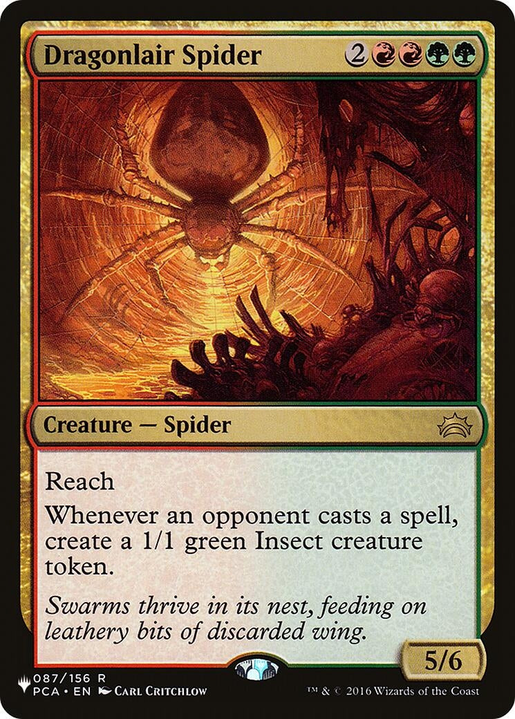 Image for Dragonlair Spider (087/156) [The List Reprints] - Magic: The Gathering