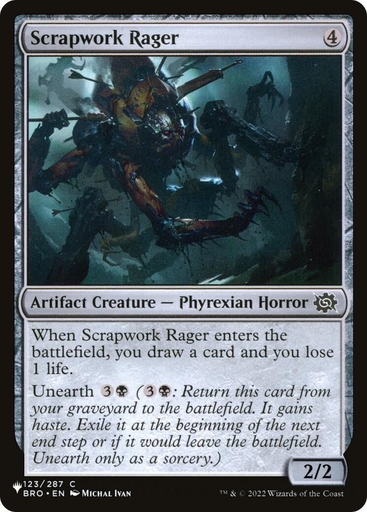 Image for Scrapwork Rager (123/012) [The List Reprints] - Magic: The Gathering