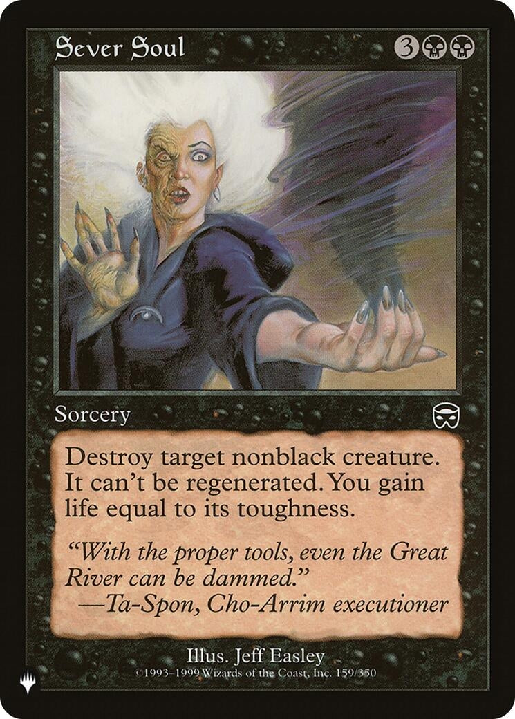 Image for Sever Soul (159/350) [The List Reprints] - Magic: The Gathering