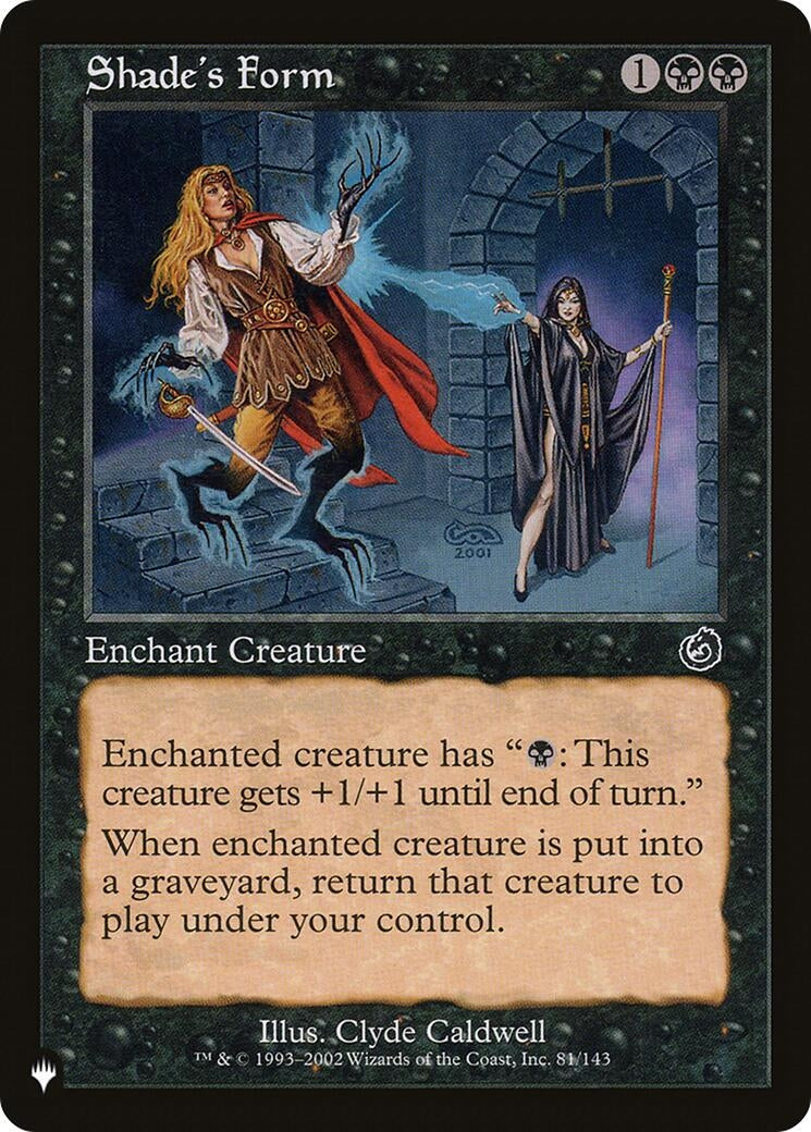 Image for Shade's Form (81/143) [The List Reprints] - Magic: The Gathering