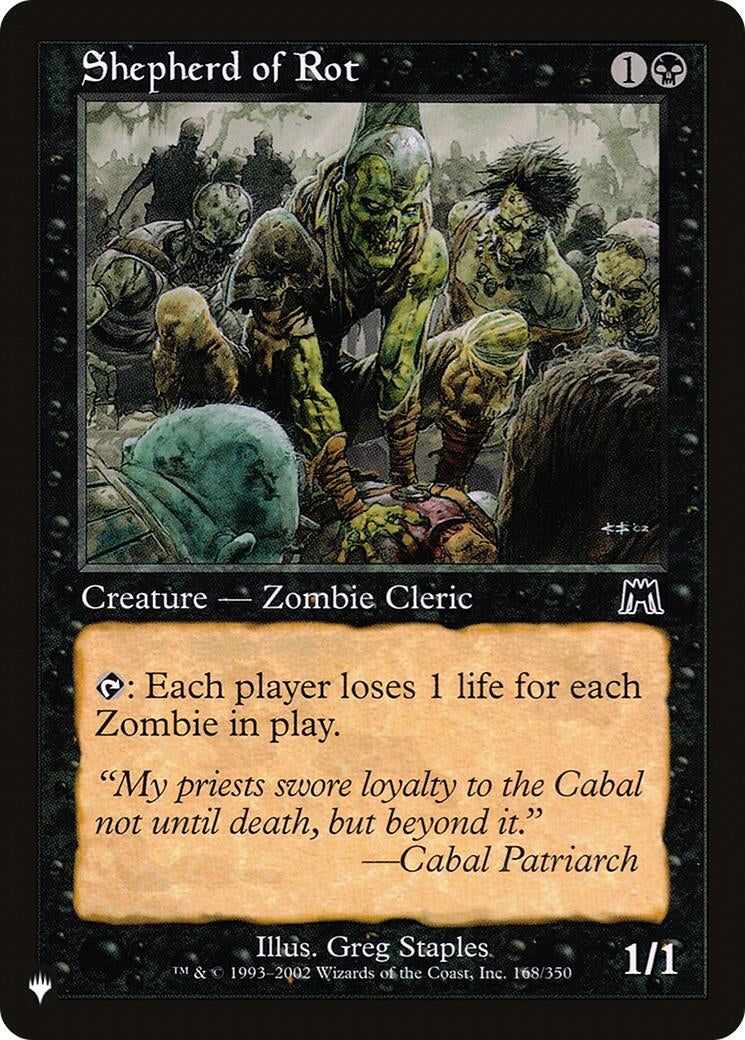 Image for Shepherd of Rot (168/350) [The List Reprints] - Magic: The Gathering