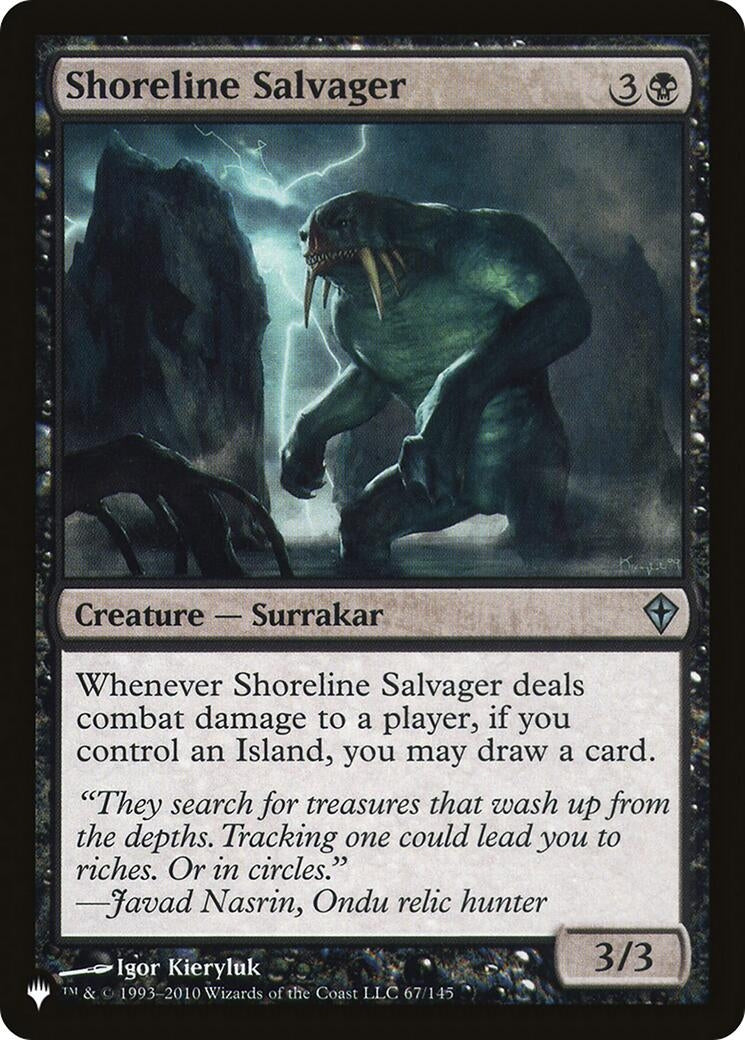 Image for Shoreline Salvager (67/145) [The List Reprints] - Magic: The Gathering