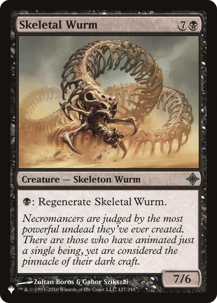 Image for Skeletal Wurm (127/248) [The List Reprints] - Magic: The Gathering