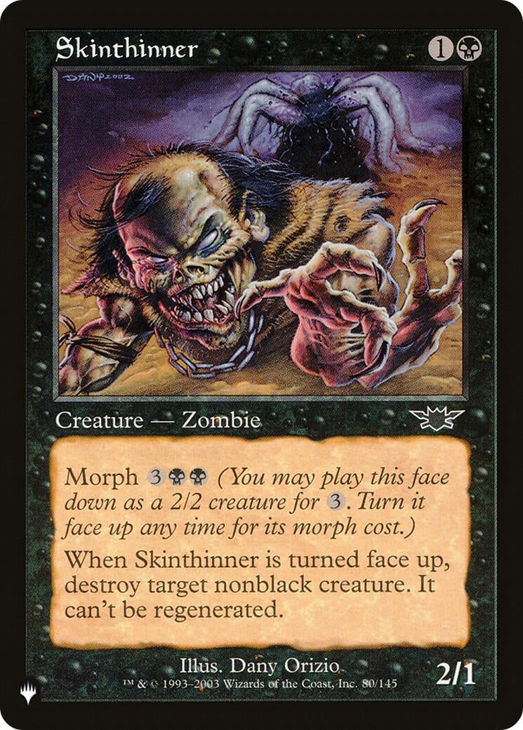 Image for Skinthinner (80/145) [The List Reprints] - Magic: The Gathering