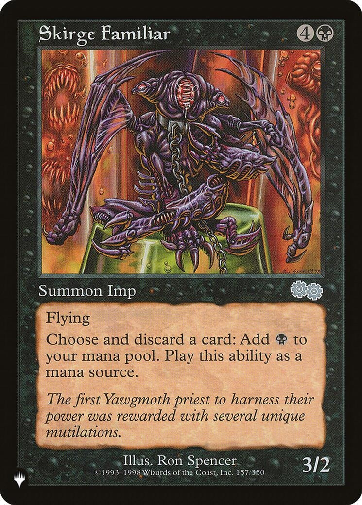 Image for Skirge Familiar (157/350) [The List Reprints] - Magic: The Gathering