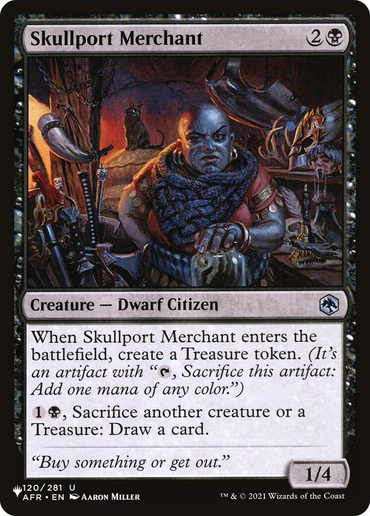 Image for Skullport Merchant (120/281) [The List Reprints] - Magic: The Gathering