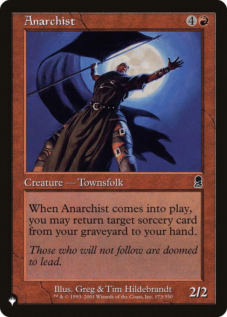 Image for Anarchist (173/350) [The List Reprints] - Magic: The Gathering