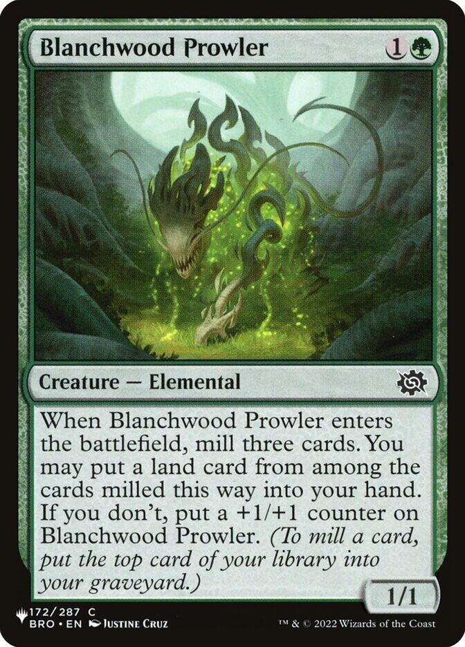 Image for Blanchwood Prowler (172/012) [The List Reprints] - Magic: The Gathering