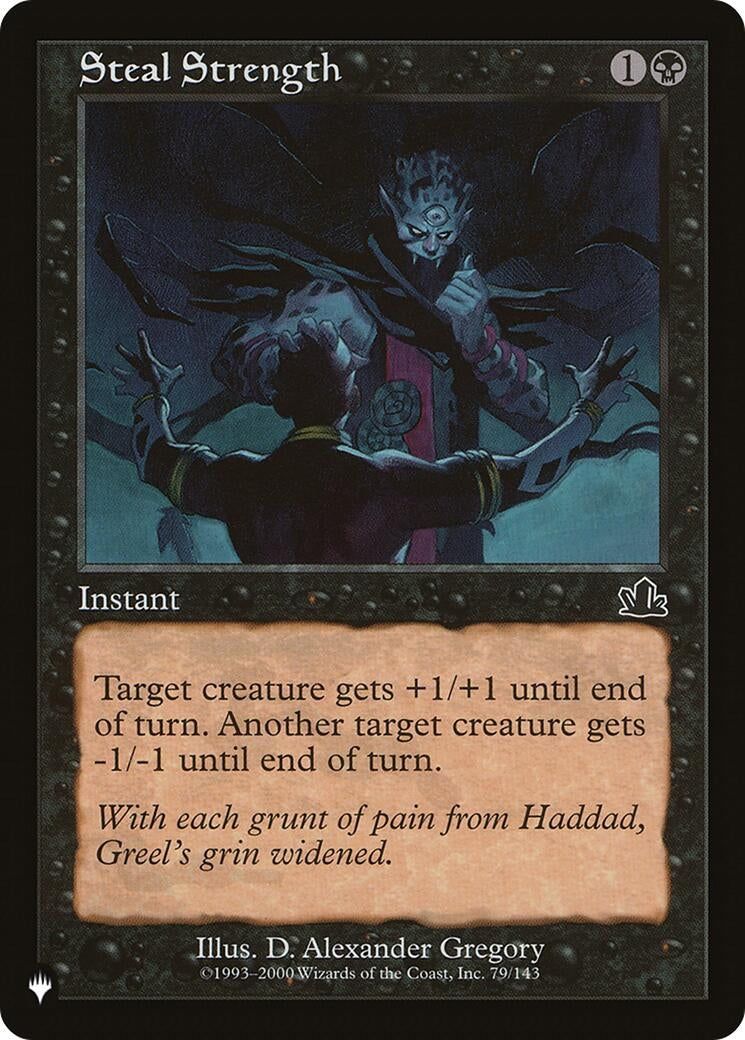 Image for Steal Strength (79/143) [The List Reprints] - Magic: The Gathering