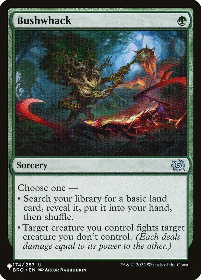 Image for Bushwhack (174/012) [The List Reprints] - Magic: The Gathering