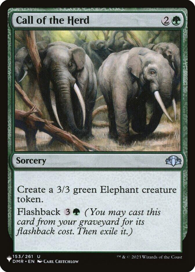 Image for Call of the Herd (153/261) [The List Reprints] - Magic: The Gathering