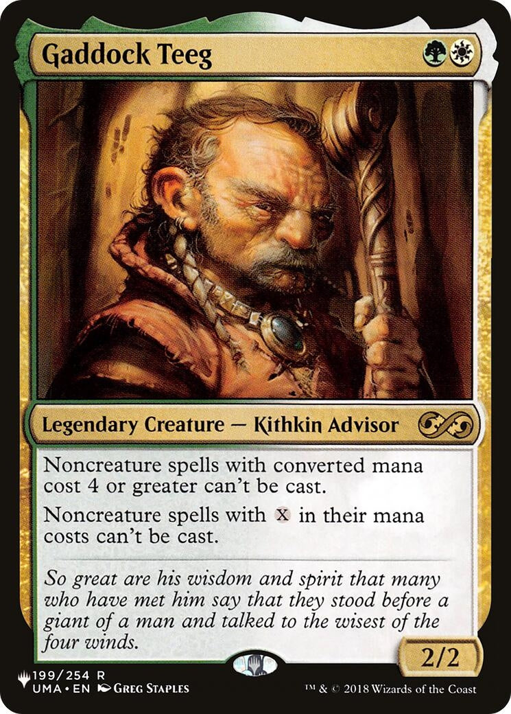 Image for Gaddock Teeg (199/254) [The List Reprints] - Magic: The Gathering