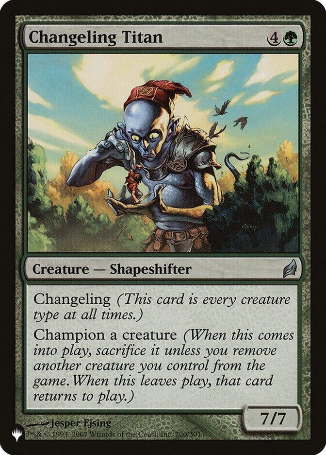 Image for Changeling Titan (200/301) [The List Reprints] - Magic: The Gathering