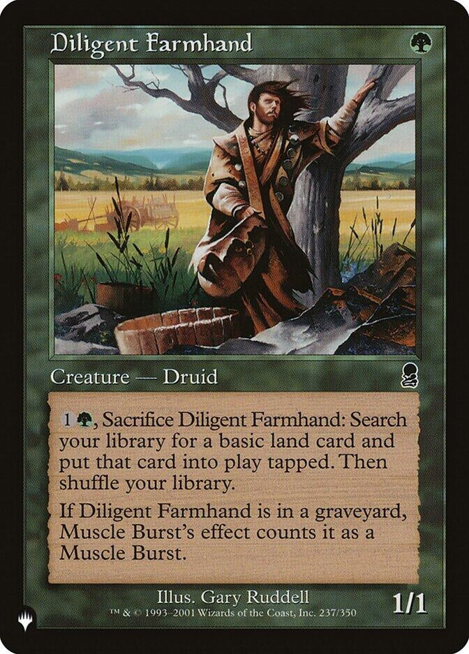 Image for Diligent Farmhand (237/350) [The List Reprints] - Magic: The Gathering