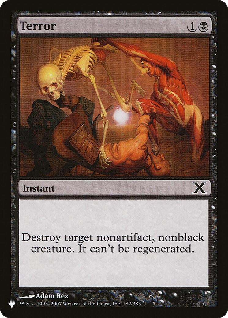 Image for Terror (182/383) [The List Reprints] - Magic: The Gathering