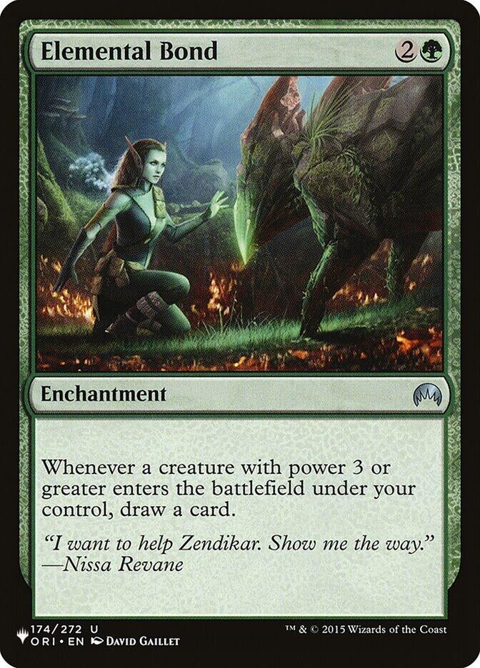 Image for Elemental Bond (174/272) [The List Reprints] - Magic: The Gathering