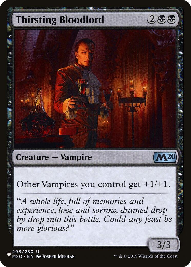 Image for Thirsting Bloodlord (293/280) [The List Reprints] - Magic: The Gathering