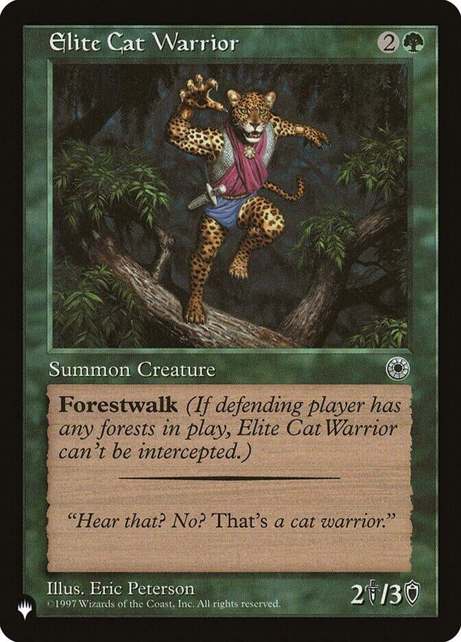 Image for Elite Cat Warrior (Flavor Text) [The List Reprints] - Magic: The Gathering