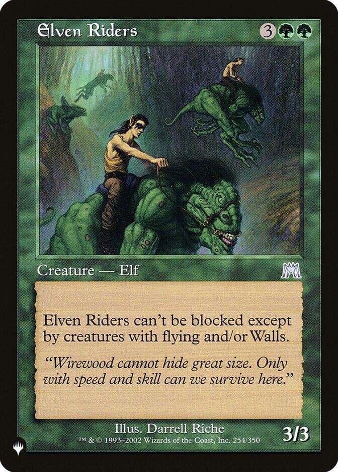 Elven Riders (254/350) [The List Reprints]