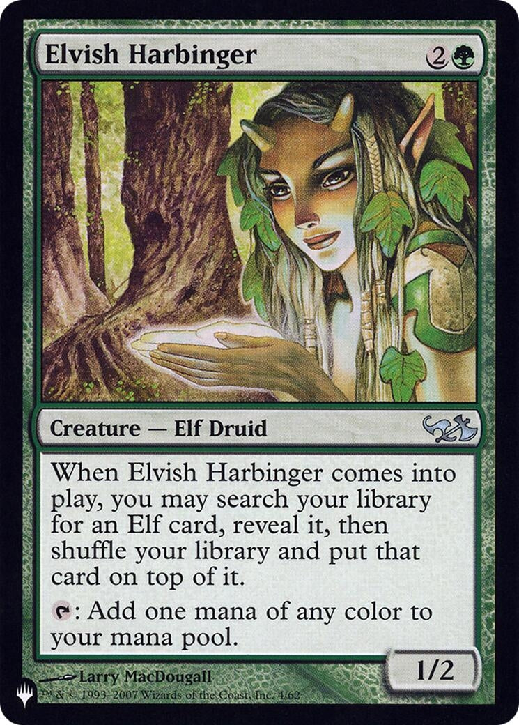 Image for Elvish Harbinger (DD1) (004/062) [The List Reprints] - Magic: The Gathering