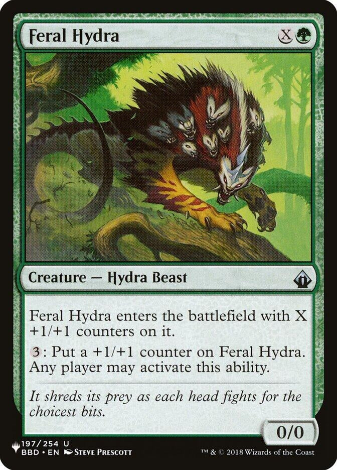 Image for Feral Hydra (197/254) [The List Reprints] - Magic: The Gathering