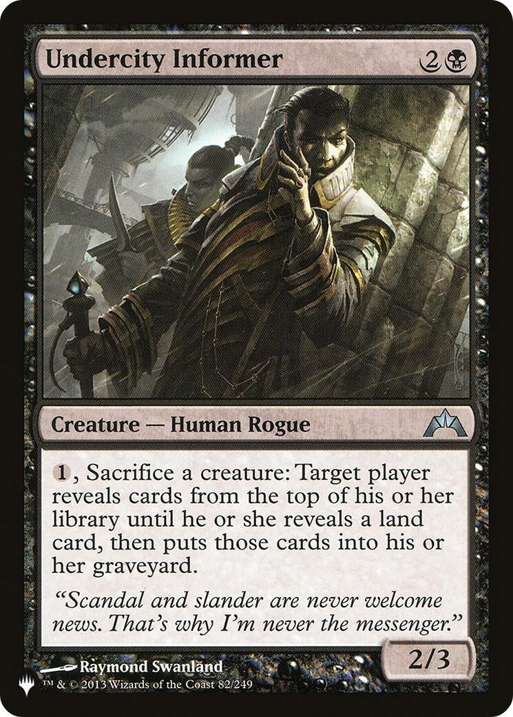 Image for Undercity Informer (82/249) [The List Reprints] - Magic: The Gathering